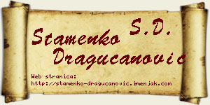 Stamenko Dragucanović vizit kartica